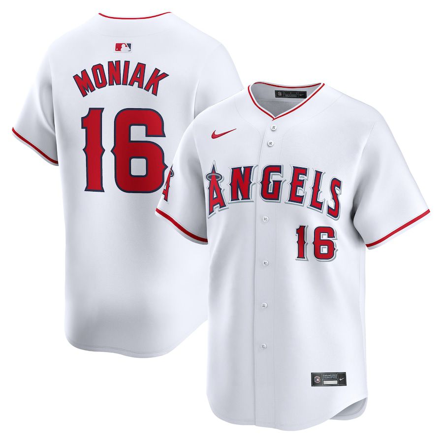 Men Los Angeles Angels #16 Mickey Moniak Nike White Home Limited Player MLB Jersey